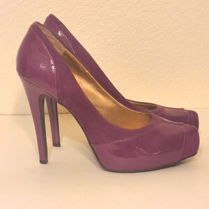 BCBGeneration Purple Heels Pumps Platforms